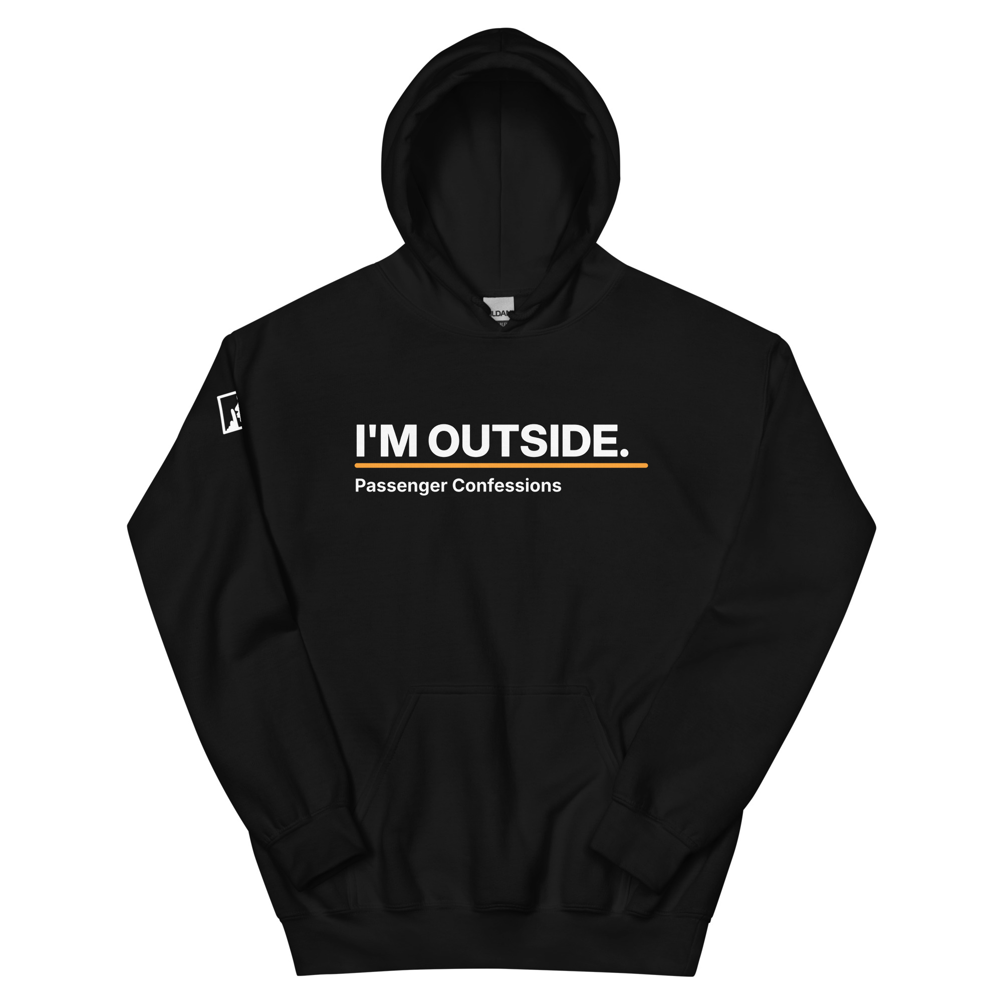 I’m Outside Hoodie – Black