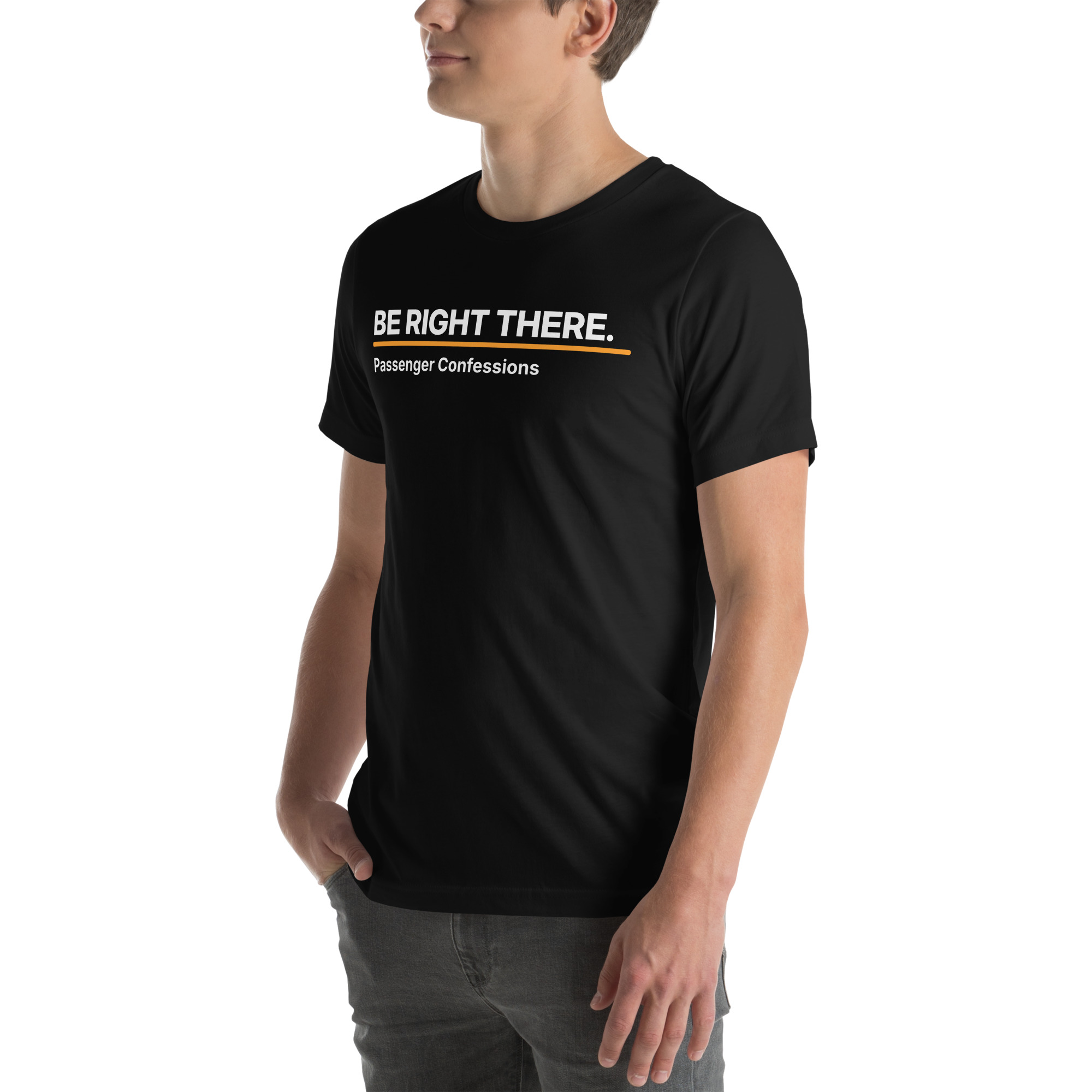 Be Right There T-Shirt – Black - Image 4