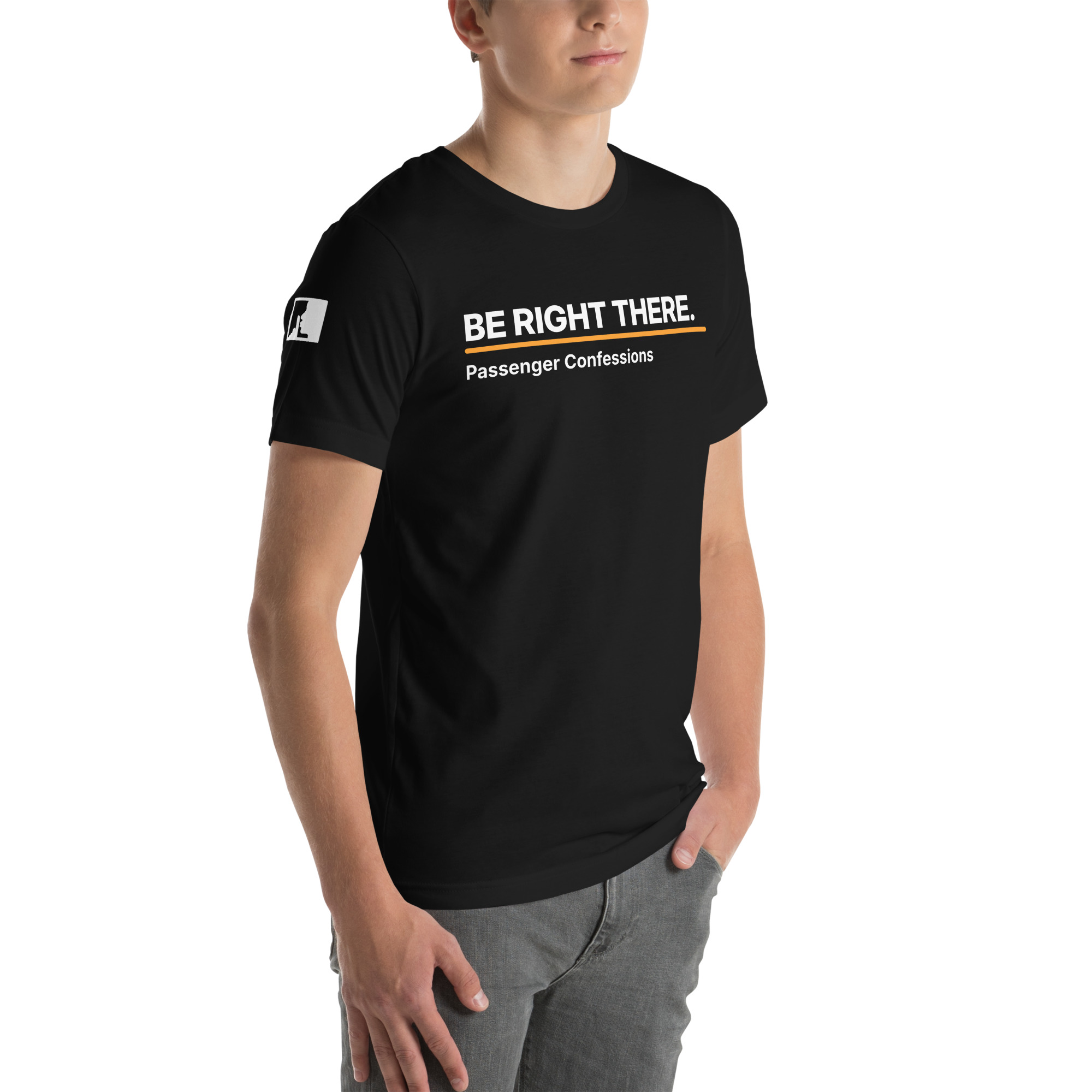 Be Right There T-Shirt – Black - Image 6